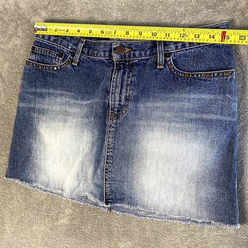 VTG Abercrombie and Fitch Size 6 Mini Denim Skirt Made in US - Picture 5 of 8